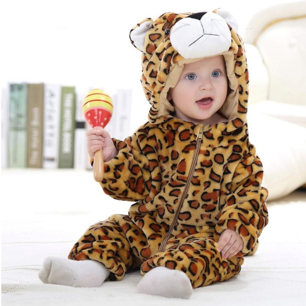 MICHLEY Unisex Baby Animal Costume Hooded Romper Cosplay Jumpsuit